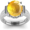 LMDPRAJAPATIS Anello da donna in argento Sterling 925 con zaffiro giallo naturale da 5,00 carati, per scopi astrologici