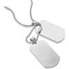 HZMAN Collana da uomo in acciaio inox lucidato a specchio con ciondolo a forma di cane da 22+2 pollici, 5.0 x 3.0 cm / 2.0 x 1.18 inch, Acciaio inossidabile, Non pietra preziosa