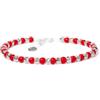 Youjoy Bracciale Argento 925 con Perle in Vetro Giapponese Colorato, Bracciale Donna Uomo Elegante Gioiello Unisex