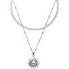 Purelei Molokai - Set di 2 collane da donna con collana Ilalo Choker & Sun in acciaio inox, impermeabile, regolabile da 35 a 55 cm, colore oro/argento/oro rosa, ispirato alle Hawaii, Eine Grösse