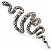 SOVATS Argento 925 Ear Cuff Serpente, Avvolgente Ossidato