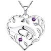 YL Mamma Collana Argento 925 Mom Hold Collana con ciondolo a mano per bambini Regali per mamma