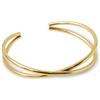 SINGULARU - Bracciale Cross - Bracciale in acciaio o in acciaio placcato oro 18Kt - Taglia unica - Gioielli da donna - Varie finiture