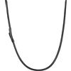 Richsteel Collana Caucciu Uomo,Cordino Collana 41CM Disponibili, Impermeabile e Traspirante, Collana Nera 3mm Catenina Uomo per Ciondolo