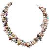 Treasure Bay Collana per ragazze d'acqua dolce con perle intrecciate e collana a più fili grossi (multicolore)