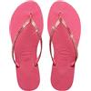 Havaianas You Glitter, Flip Flop Women, Velvet Rose, 35/36 EU