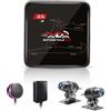 VSYSTO Dual 2K Dashcam per moto, Wi-Fi 5G, monitoraggio del parcheggio, visione notturna Starlight per telecamera anteriore e posteriore, GPS, controller con cavo dotato di luce LED, impermeabile