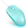 Defender Azora MB-241 - Mouse ottico USB da 1200 DPI con illuminazione a LED arcobaleno, simmetrico, per PC laptop, Plug & Play (blu)