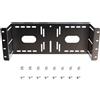 STANDOPIA Staffa per monitor VESA 4U per montaggio su rack da 19 pollici, supporto universale per monitor LCD VESA, adatto a 75 x 75 e 100 x 100 mm, staffa per display rack in acciaio con profondità regolabile