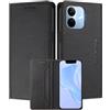 MOJIA Custodia per Xiaomi Redmi Note 17 Pro 5G, Resistente a Cadute e Graffi, Alta Qualità PU Pelle Stile Portafoglio Cover Folio con Chiusura Magnetica. Black