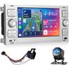 Techschermo 4+64G Autoradio Android per Ford Transit Fiesta Fusion, DSP, GPS, CarPlay