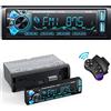 Wistrue RDS Autoradio Bluetooth con Pannello Removibile, Wistrue Stereo Auto Bluetooth 5.0 con FM/AM, 2 USB, AUX, SD, Lettore MP3, Autoradio 1DIN Chiamate in Vivavoce, DSP/7 Colori