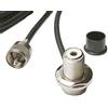 UngSung Supporto per antenna SO-239 UHF femmina ad angolo retto a connettore maschio UHF PL-259 UHF con cavo coassiale RG58/U da 4 m per antenne compatibili