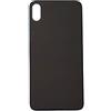 Smartex® Vetro copribatteria per scocca Posteriore Big Hole Compatibile con iPhone XS Max | Senza Logo (Grigio siderale)