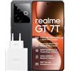 realme GT 7T 5G Smartphone, 12 GB+512 GB, Dimensity 8400-MAX 5G Chipset, 7000 mAh batteria, 120 W di carica, 50MP IMX896 OIS della macchina fotografica, 120 Hz 6000nit Display, IP69, Black rr