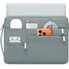 HYZUO 17-17,3 Pollici Custodia per Laptop Borsa Valigetta, Blu Cenere