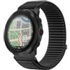 GIOPUEY Cinturini Compatibile con Polar Vantage M3, Nylon Traspirante Sport Loop Cinturino in Morbido Nylon Intrecciato Strap Band - Black