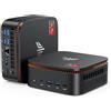NiPoGi Hyper H1 Mini PC W-11 ΑΜD Ryzen 7 6800H(Max 4.7GHz,8C/16T)16GB DDR5 4800MHz/512GB M.2 NVMe SSD,WiFi 6/BT 5.2 Mini PC Desktop per Aziende DP2.0+HDMI 2.0+Type-C 4K Triplo Display/VESA Supportato