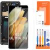 AGCUT Display LCD per Samsung Galaxy S21 Ultra 5G SM-G998B SM-G998B/DS SM-G998U SM-G998W Schermo Sostituzione Digitalizzatore Montaggio Montaggio Assemblea con Riparazione Strumento, Nior (Incell