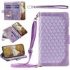 Beajew Cover per Oppo A16/Oppo A16s/A54s, Magnetica protezione Wallet Case,Pelle Flip con [Funzione di Supporto] [9-Scheda Slot] [Magnetica] Antiurto,Laccio Tracolla-Viola