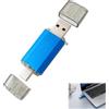Wafuesh Chiavetta USB 2 in 1 USB C e USB A, 256 MB Chiave USB portatile per cellulare, tablet e computer, memoria esterna per memorizzare foto, musica, file e documenti