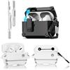 LEWOTE - Copertura Protettiva 3 in 1 Compatibile con Apple AirPods Pro (2a/1a Generazione) con Kit di Pulizia e Portachiavi (Baymax)