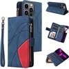 GoodcAcy Cover per Motorola Moto G14 con Cordino,Flip Portafoglio Custodia in Pelle,[9 Porta Carte][Chiusura Magnetica],Custodia Libro Cover con Laccio per Motorola Moto G14 - Blue