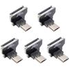 NGFF connettori Micro USB 2.0 a 5 pin maschio, angolati verso il basso a 90 gradi, FPC piatto, 480 Mbps, alimentazione dati, compatibili con telecamere FPV, multicotteri e fotografia aerea.