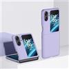 EASSGU Custodia in Silicone Adatta per OPPO Find N2 Flip (6.8 Inches), PC Cover per Telefono Resistente Alla Caduta e Ai Graffi - Viola chiaro