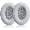 HAOMUK Cuscinetti auricolari di ricambio per cuffie Bose QuietComfort 35 (QC35) e Quiet Comfort 35 II (QC35 ii), con imbottitura in pelle morbida, colore grigio