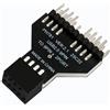 WLGQ Adattatore USB 2.0 per scheda madre a 9 pin a doppia porta, splitter USB interno, nero