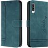 Lihondar Cover per Samsung Galaxy A70/ A70S, Custodia Samsung A70/ A70S Portafoglio, Flip Libro Wallet Case Antiurto Custodia in Pelle PU Premium, Slot per Schede, con Magnetica a Scatto (Verde)