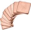 PATIKIL 15 x 15 x 2mm Piatto IC Chipset Termico Rame Dissipatore Calore, 10pz per CPU GPU Elettronica Calore Dissipazione