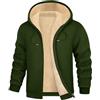 heekpek Felpa Uomo con Zip e Cappuccio Invernale Caldo Giacca di Felpe in Pile Uomo Felpe con Cappuccio Casual Giacchina Hooded Jacket con Cerniera