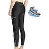X-TIGER Pantaloni Ciclismo Uomo Lunghi 5D Gel 3 Tasche Traspiranti | Comfort per Lunghe Pedalate Tessuto Elasticizzato Dettagli Riflettenti e Zip alle Caviglie per Strada MTB e Tempo Libero
