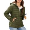 Yuson Girl Giacca Invernale da Donna Cappotto Corto e Caldo Leggero | Giubbotto Donna Trapuntato con Cappuccio,Parka con Fodera in Pile,Giacche Inverno Antivento,Mezza Stagione