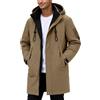 Generico Giubbotto Invernale Uomo,Calda Giubbino Maniche Lunghe Autunno Piumino Soft Basic Antivento Ispessito Uomo con Design Urban Tinta Unita Trapuntato Trekking
