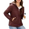 Yuson Girl Giacca Invernale da Donna Cappotto Corto e Caldo Leggero | Giubbotto Donna Trapuntato con Cappuccio,Parka con Fodera in Pile,Giacche Inverno Antivento,Mezza Stagione