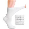 Fiera Besa Calze Diabetici Donna Bambù Lycra 4 Paia | Calzini senza cuciture in viscosa di bambù con Lycra, morbidi e traspiranti, ideali per piedi sensibili, senza pressione