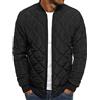 Maiyifu-GJ Giacca bomber trapuntata da uomo, leggera, in softshell, giacca a vento Varsity Slim Fit con zip intera