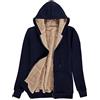 Niwicee Felpe con Cappuccio Donna Pullover Addensato da Tenere al Caldo Sweatshirt Maglione Manica Lunga Cappotto Hoodie Felpa in Pile Serie Plus Pullover Cotone Zip