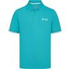 Mercedes AMG Petronas F1 Uomo Polo con Logo della Squadra in 3D - Blu Turchese - Taglia: S