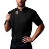 YOSUWOAI Giacca da cuoco da uomo a maniche corte uniforme da cucina tinta unita giacca da forno chef abbigliamento classico ristorante uniforme da lavoro abbigliamento da cucina personalizzato camicia