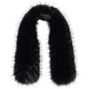xiatty Collare in pelliccia sintetica da donna Trim per cappuccio di ricambio per cappotto invernale parka giacche unisex come vera pelliccia morbida soffice
