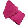 SITAS Accappatoio con Cappuccio in Nido d'Ape 100% Cotone Tinta Unita Unisex Sitas (L, Fucsia)