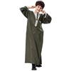 Generic Jubba Thobe Boy,Maniche lunghe per bambini Abaya Kaftan con scollo rotondo,Abito arabo tinta unita per ragazzo,Abbigliamento da preghiera islamico musulmano Abaya per bambini 8-13 anni