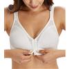 DotVol Donna Reggiseno correttore posturale Anteriore Minimizer per Reggiseno Senza Fili Confortevole(Bianco5D