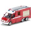 Siku 2113, Sprinter Mercedes-Benz, Camion dei pompieri, 1:50, Metallo/Plastica, Rosso, Portiere apribili