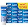 Oral-B Dentifricio Sbiancante 3D White Bianco Ghiaccio Denti Bianchi, 12x75