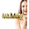 Generico Denti Stile Hip Hop Denti Dorati con Placcate Rame per Costumi | Set Dorate Placcate Rame per Costumi Cosplay, Regalo Portatile per Bocca per Natale